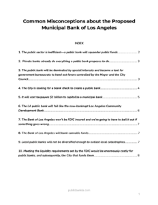 Read more about the article Common Misconceptions About the Proposed Los Angeles Public Bank